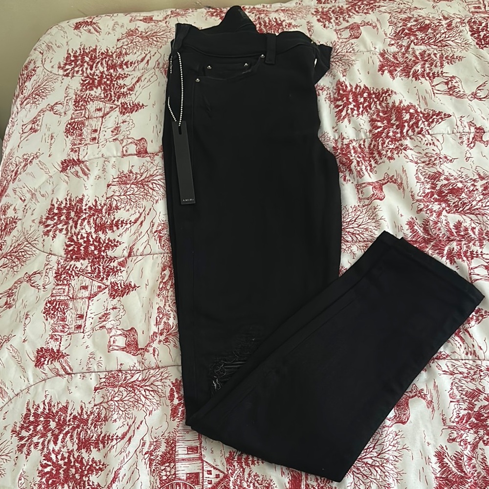 AMIRI Black Straight Leg Women's Jeans